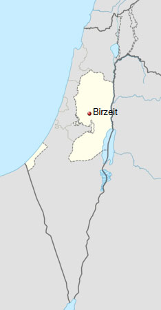 Bir Zeit map